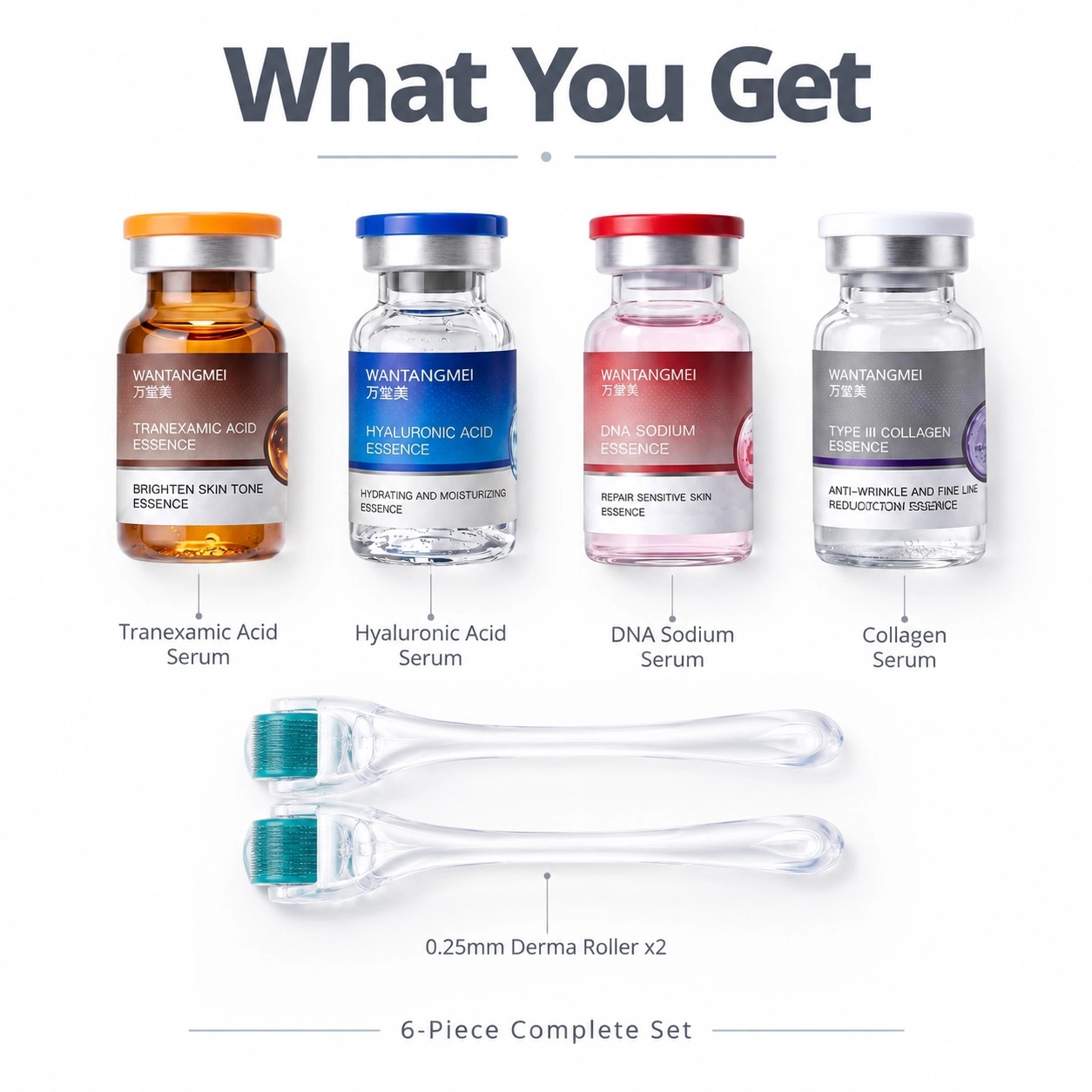 Hyaluronic Acid Facial Serum - Ácido Tranexâmico, Ácido Hialurônico, DNA Sódio