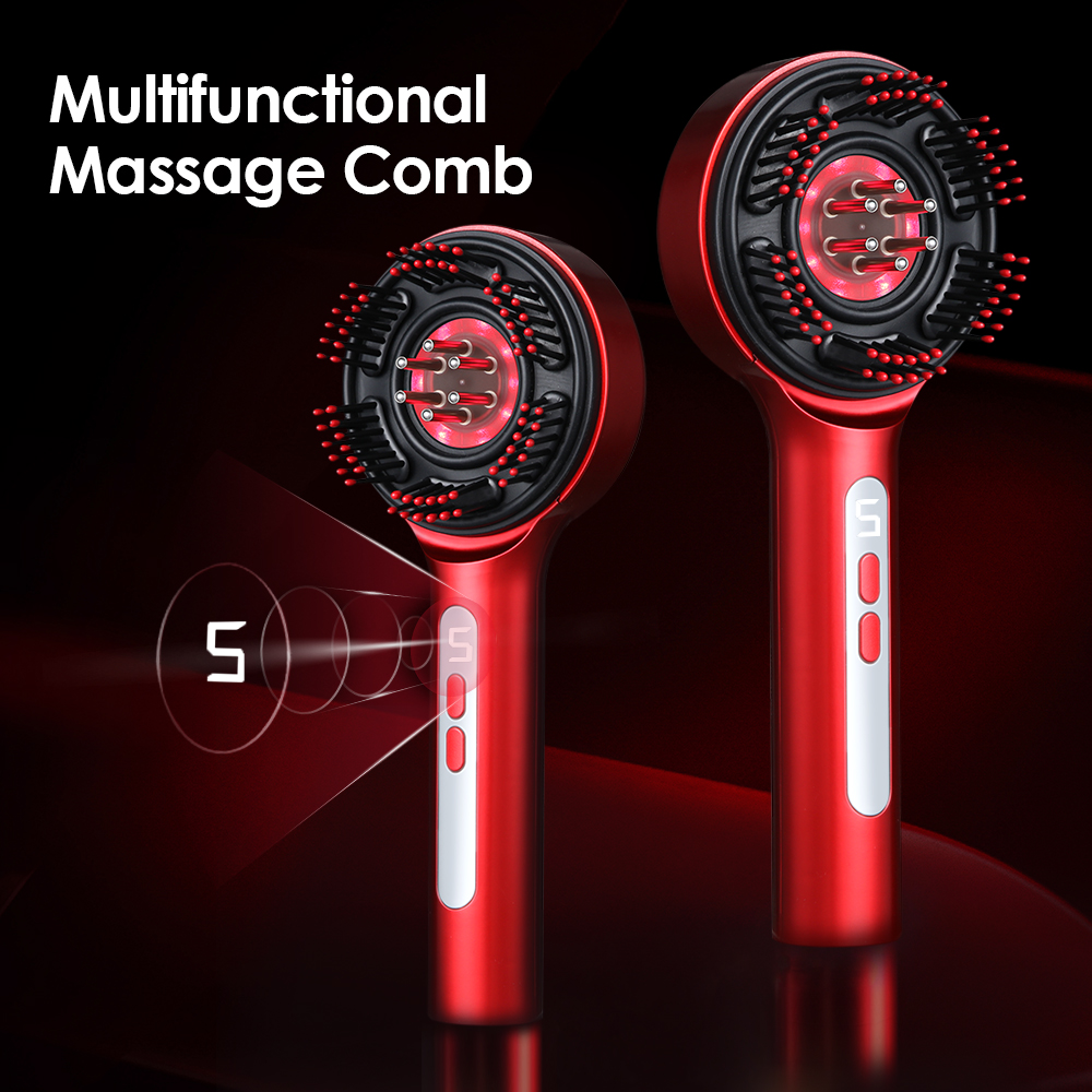 Hair Care - Pente Massageador Elétrico para Couro Cabeludo
