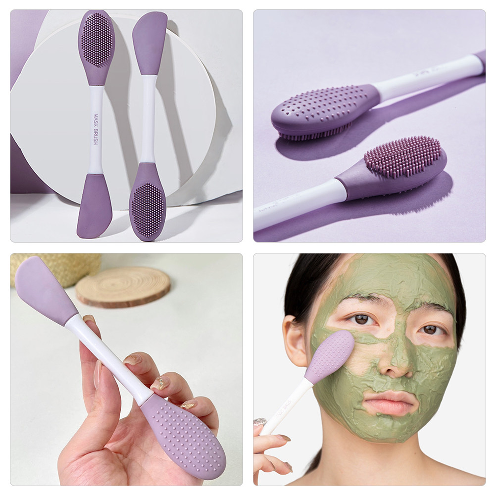Silicone Face Scrubber Electric - Pincel de silicone com duas pontas