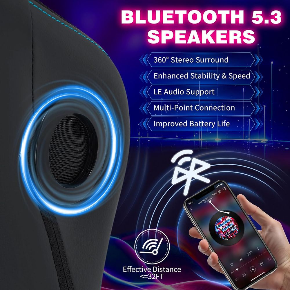 Cadeira Gamer com Luzes LED, A - Massage avaliação e preço