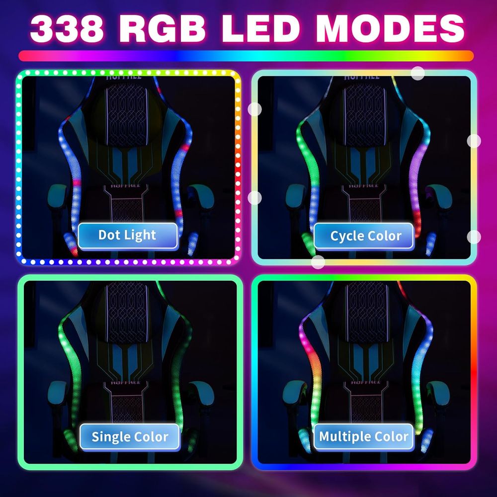 Cadeira Gamer com Luzes LED, A - Massage avaliação e preço