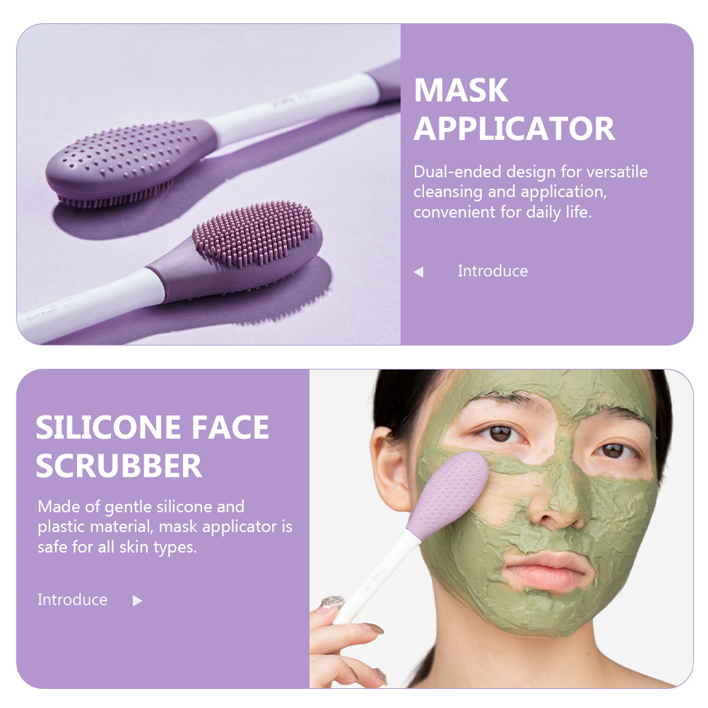 Pincel de silicone com duas po - Silicone Face Scrubber Electric avaliação e preço