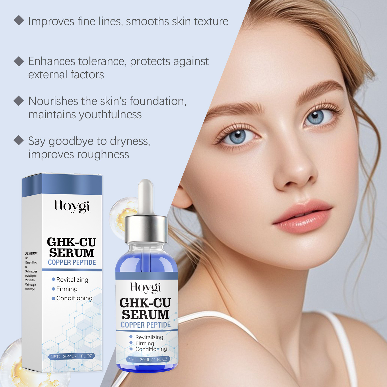 Sérum de Peptídeos de Cobre GH - Hyaluronic Acid Facial Serum avaliação e preço